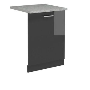 Vicco ČELNÍ PANEL MYČKY R-Line Antracitový vysoký lesk 60 cm s pracovní deskou obraz