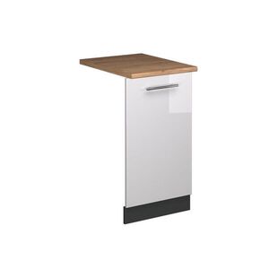 Vicco ČELNÍ PANEL MYČKY Fame-Line Bílá vysoký lesk 45 cm , PD Dub obraz
