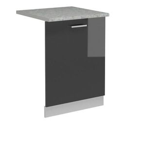 Vicco ČELNÍ PANEL MYČKY R-Line Antracitový vysoký lesk 60 cm s pracovní deskou obraz