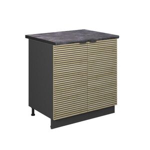 Vicco SKŘÍŇKA POD DŘEZ Fame-Line Dubový panel 80 cm , PD Antracit obraz