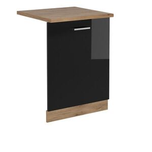 Vicco ČELNÍ PANEL MYČKY R-Line Černý vysoký lesk 60 cm , PD Dub obraz