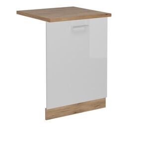 Vicco PŘEDNÍ PANEL R-Line Bílá vysoký lesk 60 cm , PD Dub obraz