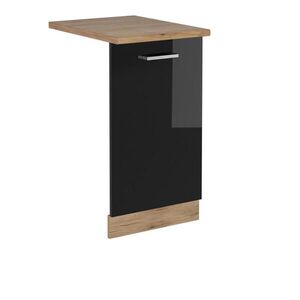 Vicco ČELNÍ PANEL MYČKY R-Line Černý vysoký lesk 45 cm , PD Dub obraz