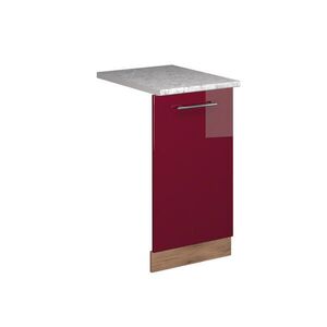 Vicco ČELNÍ PANEL MYČKY Fame-Line Bordó červená vysoký lesk 45 cm s pracovní deskou obraz