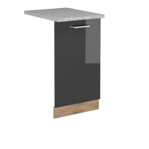 Vicco ČELNÍ PANEL MYČKY R-Line Antracitový vysoký lesk 45 cm s pracovní deskou obraz