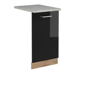 Vicco ČELNÍ PANEL MYČKY R-Line Černý vysoký lesk 45 cm s pracovní deskou obraz