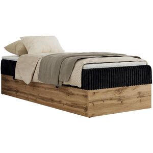 MKS KONTINENTÁLNÍ POSTEL WOOD ZERO 90/200 - Černá Manšestr - H3 obraz
