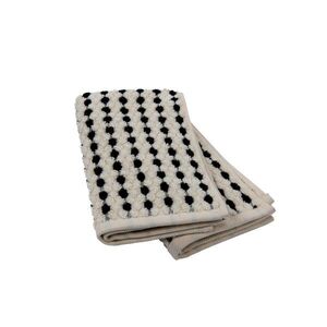 Dieter Knoll SADA RUČNÍKŮ PRO HOSTY, 30/50 cm, černá, ecru obraz