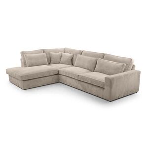 Beautysofa ROHOVÁ pohovka Parma bez funkce spaní, cappuccino, levá obraz