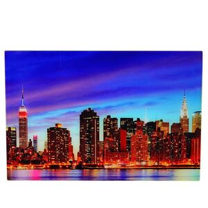 MCW SKLENĚNÝ OBRAZ NEW YORK Vícebarevný obraz