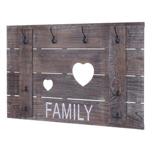 MCW NÁSTĚNNÁ SKŘÍŇ FAMILY SHABBY-LOOK Hnědá obraz