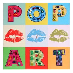 MCW PLÁTNĚ POP ART + AUTA Vícebarevné obraz