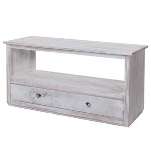 MCW KONFERENČNÍ STOLEK SHABBY--LOOK kvádrový bílý obraz