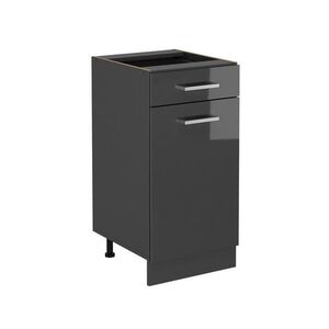 Vicco SPODNÍ SKŘÍŇKA KUCHYŇSKÉ LINKY R-Line Antracitový vysoký lesk 40 cm bez pracovní desky obraz
