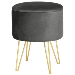 RAUMHIRSCH FURNITURE ČALOUNĚNÁ STOLIČKA šedá 35/45/35 obraz