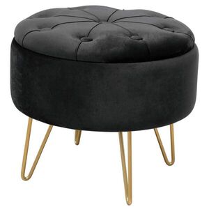 RAUMHIRSCH FURNITURE ČALOUNĚNÁ STOLIČKA Černá 38/33/38 obraz
