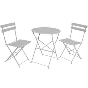 RAUMHIRSCH FURNITURE SKLÁDACÍ STŮL se skládacími židlemi, sada šedá 42/81/42 obraz