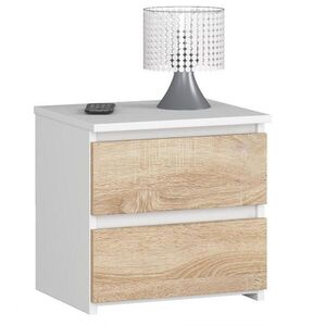 RAUMHIRSCH FURNITURE NOČNÍ STOLEK Bílá, dub Sonoma 40/40/35 obraz