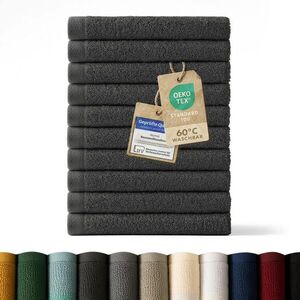 Blumtal RUČNÍK PRO HOSTY sada 10 ks, 10x ručník pro hosty 30/30 cm, tmavě šedá obraz