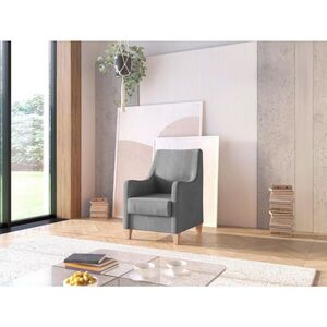 Sit & More KŘESLO, textil, šedá obraz