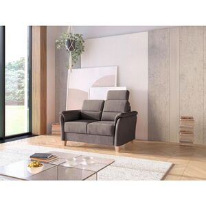 Sit & More DVOUMÍSTNÁ POHOVKA, textil, tmavě hnědá obraz