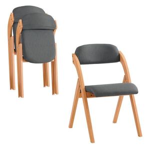 SoBuy SKLÁDACÍ ŽIDLE, sada 2 kusů 59x47.5x76.99cm Klasický obraz