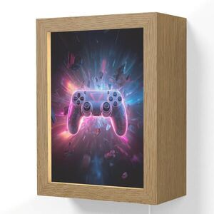 OnlyWow NÁSTĚNNÁ LAMPA Controller - Neon - Explosion - Abstraktní 15x20 cm obraz