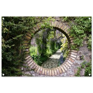 OnlyWow ZAHRADNÍ PLAKÁT Les - Kameny - Průhled - Stezka - Vistárie 90x60 cm obraz