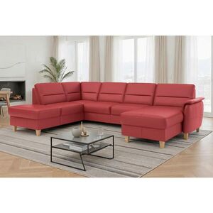 Sit & More SEDACÍ SOUPRAVA, textil, kůže, červená obraz