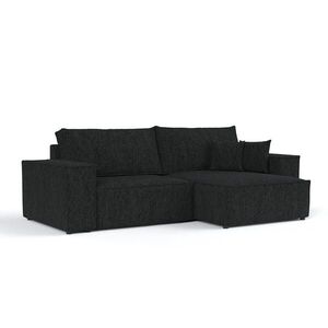 AltaBeds ROHOVÁ SEDAČKA CAVO, textil, Černá obraz