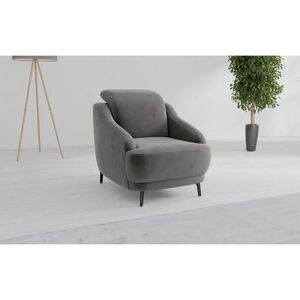 Sit & More KŘESLO, textil, šedá obraz