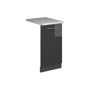 Vicco ČELNÍ PANEL MYČKY Fame-Line Antracitový vysoký lesk 45 cm s pracovní deskou obraz
