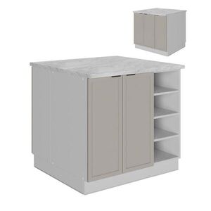 Vicco KUCHYŇSKÝ OSTROV Fame-Line GreyBeige 90 cm bez pracovní desky obraz