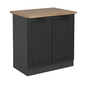 Vicco SKŘÍŇKA POD DŘEZ R-Line Antracitový venkovský dům 80 cm , PD Dub obraz