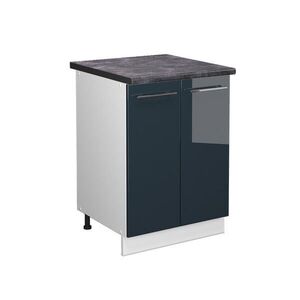 Vicco SPODNÍ SKŘÍŇKA KUCHYŇSKÉ LINKY Fame-Line Tmavě modrá s vysokým leskem 60 cm , PD Antracit obraz
