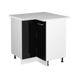 Vicco ROHOVÁ SKŘÍŇKA R-Line Černý vysoký lesk 75.6 cm s pracovní deskou obraz