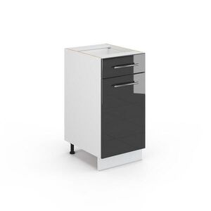 Vicco SPODNÍ SKŘÍŇKA KUCHYŇSKÉ LINKY Fame-Line Antracitový vysoký lesk 40 cm bez pracovní desky obraz