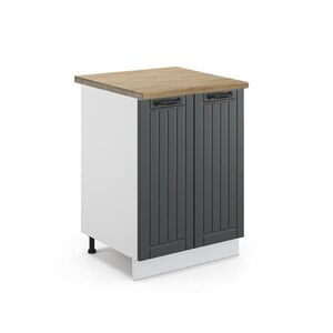 Vicco SPODNÍ SKŘÍŇKA KUCHYŇSKÉ LINKY Fame-Line Antracitový venkovský dům 60 cm , PD Dub obraz