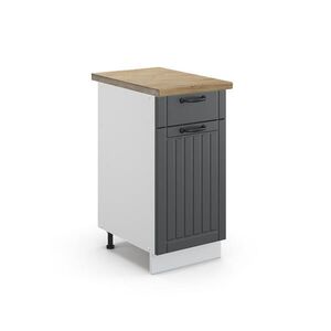 Vicco SPODNÍ SKŘÍŇKA KUCHYŇSKÉ LINKY Fame-Line Antracitový venkovský dům 40 cm , PD Dub obraz
