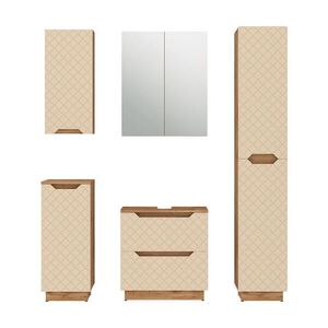 Vicco KOUPELNOVÝ NÁBYTEK Lotta, Kašmír, 5dílná obraz