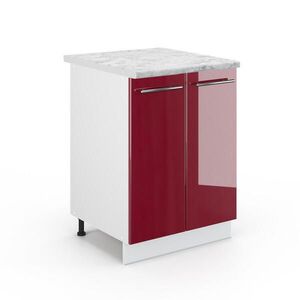 Vicco SPODNÍ SKŘÍŇKA KUCHYŇSKÉ LINKY Fame-Line Bordó červená vysoký lesk 60 cm , PD Mramor obraz