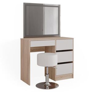 Vicco TOALETNÍ STOLEK Sherry Sonoma 90 cm se zrcadlem LED a stoličkou obraz