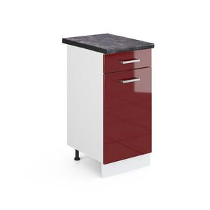 Vicco SPODNÍ SKŘÍŇKA KUCHYŇSKÉ LINKY R-Line Červená vysoký lesk 40 cm , PD Antracit obraz