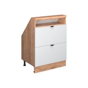 Vicco ŠIKMÁ SKŘÍŇ Rion Bílé zvlnění 60 x 81.6 cm se 2 zásuvkami obraz