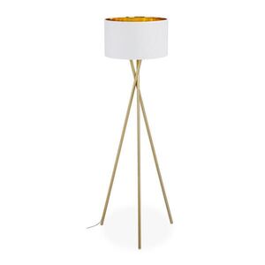 Relaxdays LAMPA bílá zlatá stojací tripod obraz