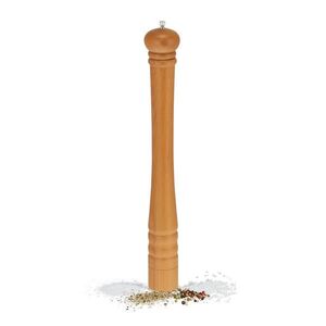 Relaxdays MLÝNEK Přírodní bukové dřevo keramický mlýnek 51, 5 cm obraz
