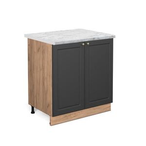 Vicco SKŘÍŇKA POD DŘEZ Fame-Line Antracitově zlatý 80 cm , PD Mramor obraz