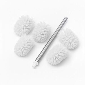 Relaxdays WC KARTÁČ Bílý 6dílný-set D 8 cm obraz