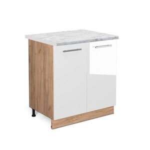 Vicco SKŘÍŇKA POD DŘEZ Fame-Line Bílá vysoký lesk 80 cm , PD Mramor obraz