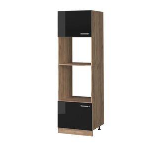 Vicco SKŘÍŇKA NA MIKROVLNNOU TROUBU R-Line Černý vysoký lesk 60 cm obraz